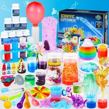 Science Kit for Kids,80 Science Lab Experiments,Scientist Costume Role Play STEM