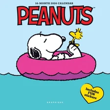 2026 Peanuts Mini Wall Calendar | 7” x 7” | Thick Paper | Home  Office Organi...