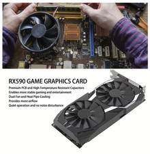 SCHEDA VIDEO AMD RADEON RX590 8GB GDDR5 256bit PCI-E 3.0 2304SP GAMING NUOVA