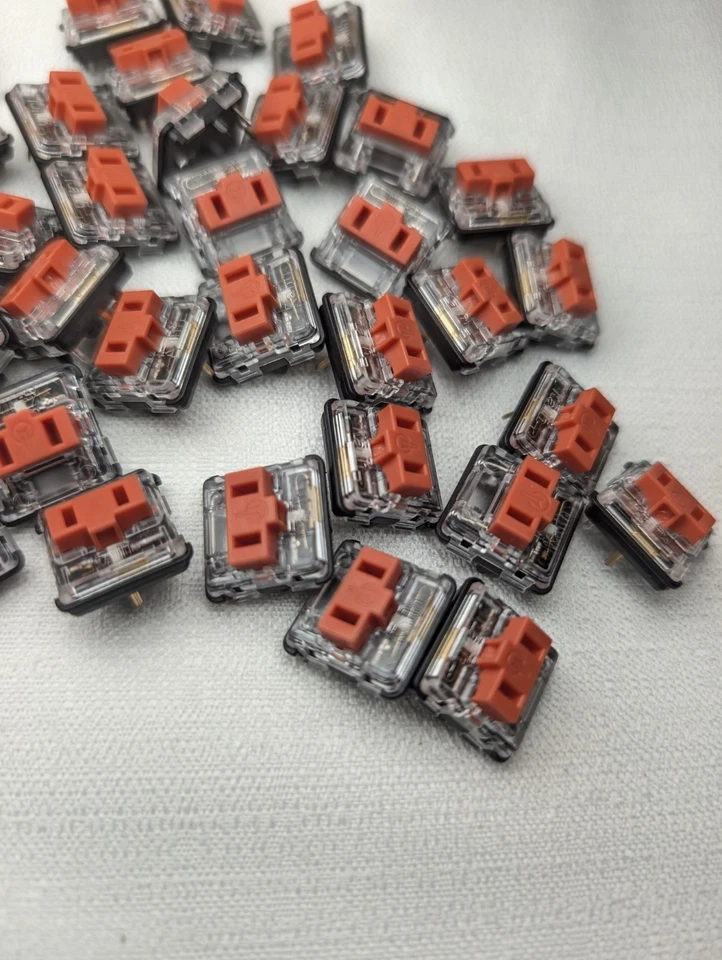 70x Kailh BURNT ORANGE choc v1 Low Profile Mechanical Keyboard Switches ChosFox - Image 3 of 4