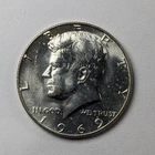 1969 D Kennedy Silver Half Dollar Unc