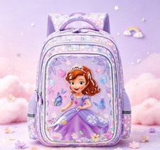Cute Princess Sofia Kids Backpack Girls Cartoon School Bag Bookbag Gift