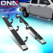 For 2007-2019 Silverado Sierra Crew Cab 6" Flat Side Step Nerf Bar Running Board