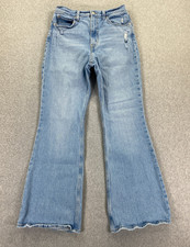 Levis Premium 70s High Flare Jean Women 28x32 Med Wash High Rise Denim Big E