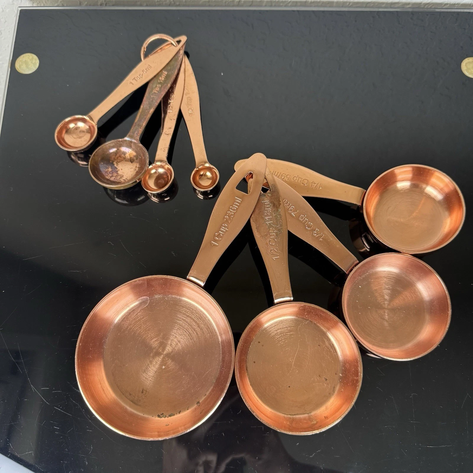 Crate & Barrel COPPER Measuring Cup Measuring Spoons
Opens in a new window or tab