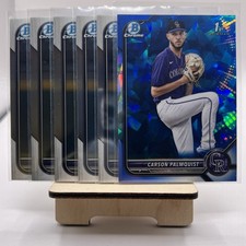 2022 Bowman Chrome 1st X5, Bowman Chrome 1st Sapphire X1 Carson Palmquist 6 Card