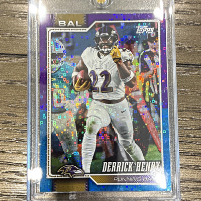 Topps 2026 Derrick Henry Ravens #16 Purple/Blue Parallel Serial #098/250