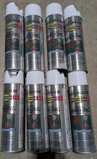 Rust-Oleum Water Base Inverted Marking Paint, WHITE,  LOT OF 8 Professional