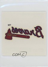 2000 Fleer Impact Team Logo Tattoos Atlanta Braves n1u