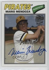 2019 Topps Archives Fan Favorite 1977 Design Mario Mendoza #FFA-MM Auto hg6