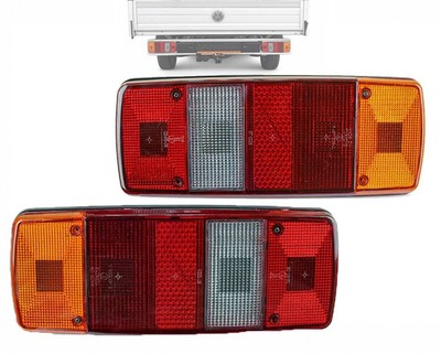 2x Rückleuchte Heckleuchte Links + Rechts Satz für VW T4 Pritsche Doka LT Iveco