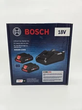 Bosch 18V Battery Kit Lithium Ion (2) 4AH Battery + Charger OEM GXS18V-11N25