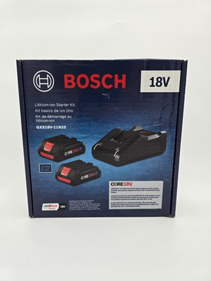 #ad Bosch 18V Battery Kit Lithium Ion 2 4AH Battery Charger OEM GXS18V 11N25 $99.85