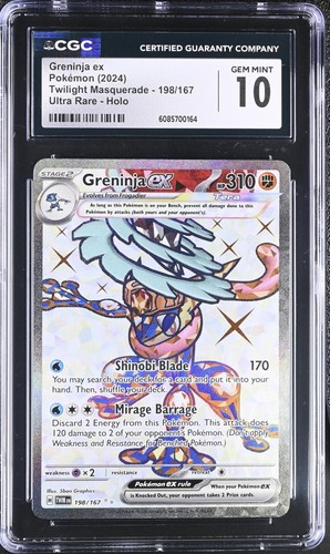 Greninja ex graded CGC 10 for sale on eBay