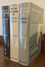 The Life and Work of Sigmund Freud Vol 1-3 By Ernest Jones HC DJ