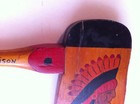 Vtg Marquette Prison Souvenir Wood Hatchet Hand Painted Indian Chief Inmate Made — photo 5