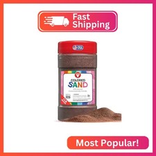 Hygloss Colored Sand for Crafts   1 lb Bottle, Brown   Vibrant Colorful Fine Sen