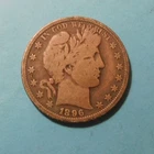 1896-O Barber Silver Half Dollar Fine-F Plus Maybe