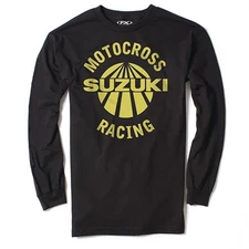 Factory Effex Suzuki Vet Long Sleeve T-Shirt Tee Adult Licensed GSXR RM RMZ NEW