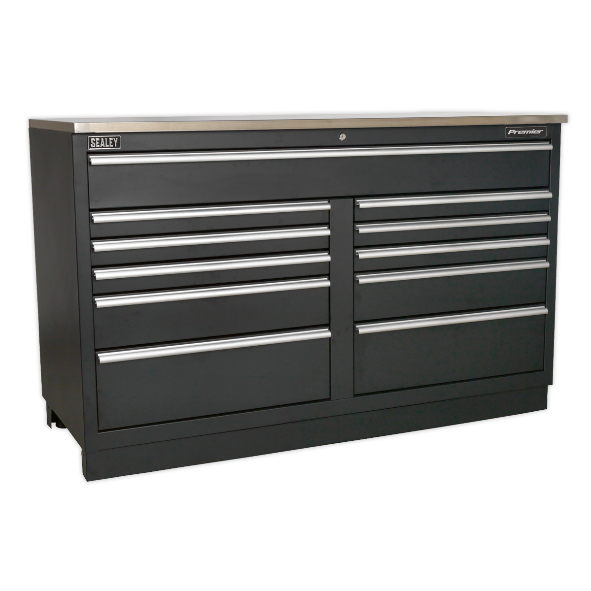 Modular Floor Cabinet Heavy-Duty Workshop Storage 1550mm 11 Drawer Sealey APMS04