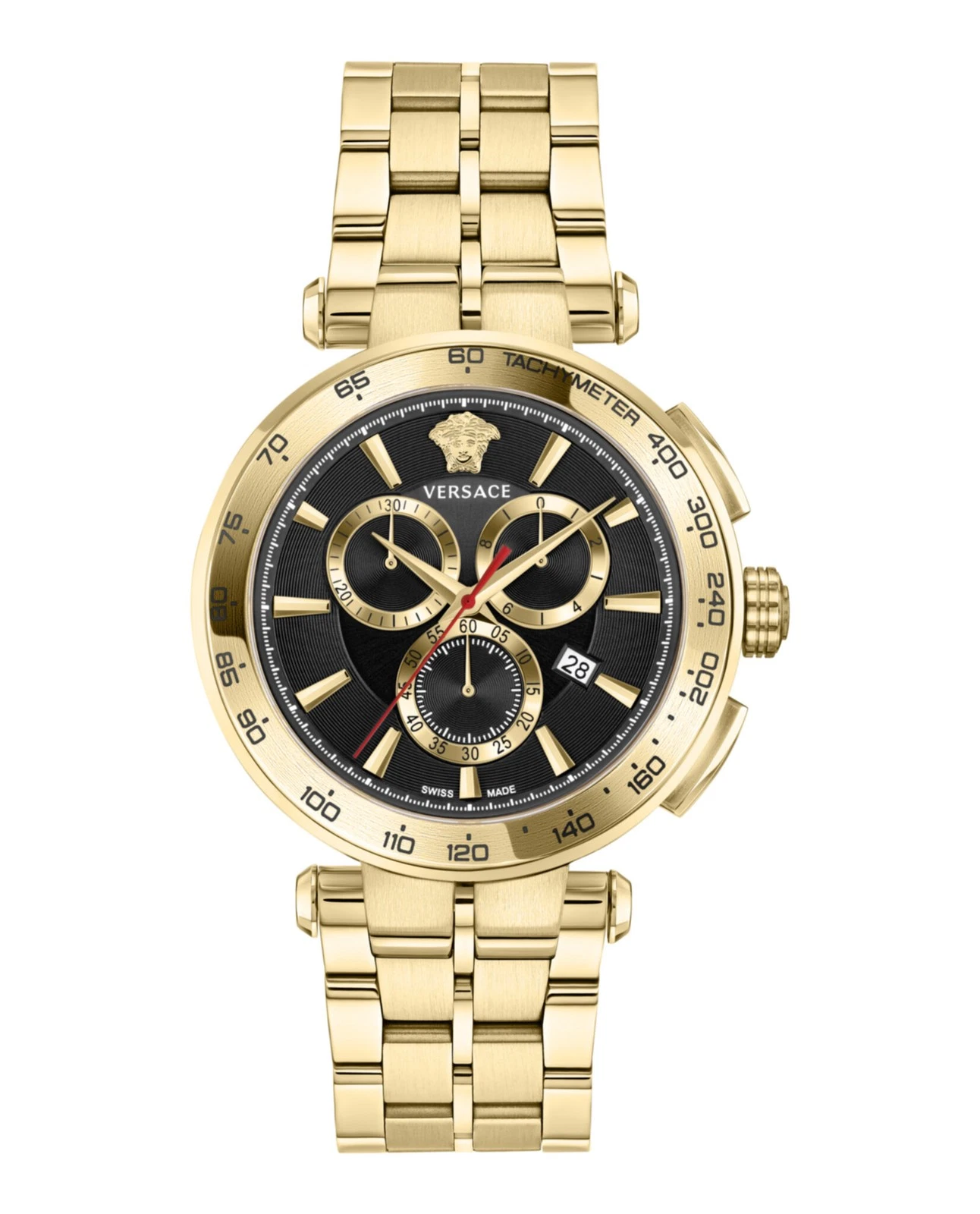 Orologio Versace Uomo Aion Oro 45mm Bracciale Moda