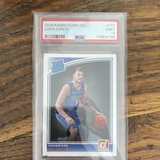 Panini Donruss 2018-19 #177 Luka Dončić Rated Rookie PSA 9 Dallas Mavericks