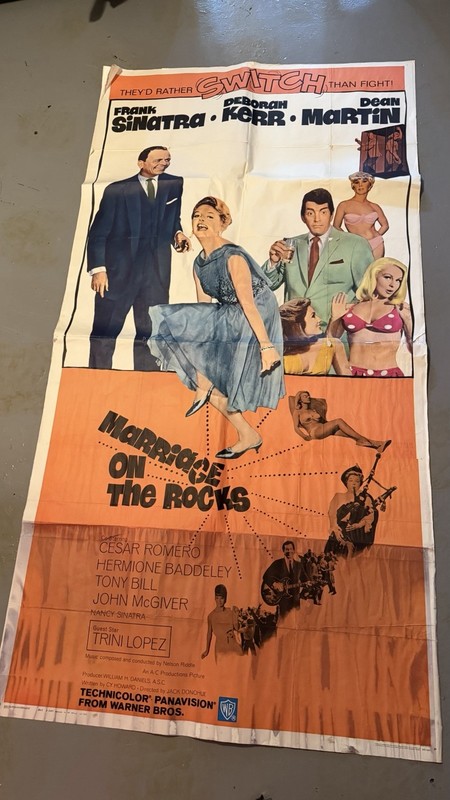 Marriage On The Rocks Starring Frank Sinatra And Dean Martin Movie Poster