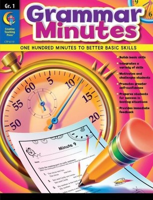 CREATIVE TEACHING GRAMMAR MINUTES, 1ST GRADE WORKBOOK By Carmen Jones BRAND NEW