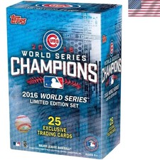 Factory Sealed Chicago Cubs Championship 25-Card Box Set - Star Players Inside
