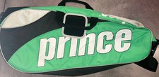 Prince Black Green Racket Bag W/ Shoulder Strap. Love-Love 