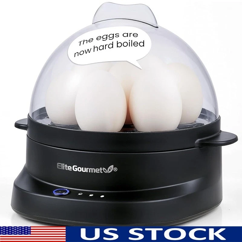 Voice Alert Egg Cooker 7 Egg Capacity Kitchen Steamer Compact Easy to Use
Opens in a new window or t