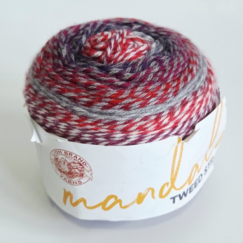 Mandala Tweed Stripes Shooting Star Yarn 100% Acrylic Lion Brand New Cake - Picture 5 of 11