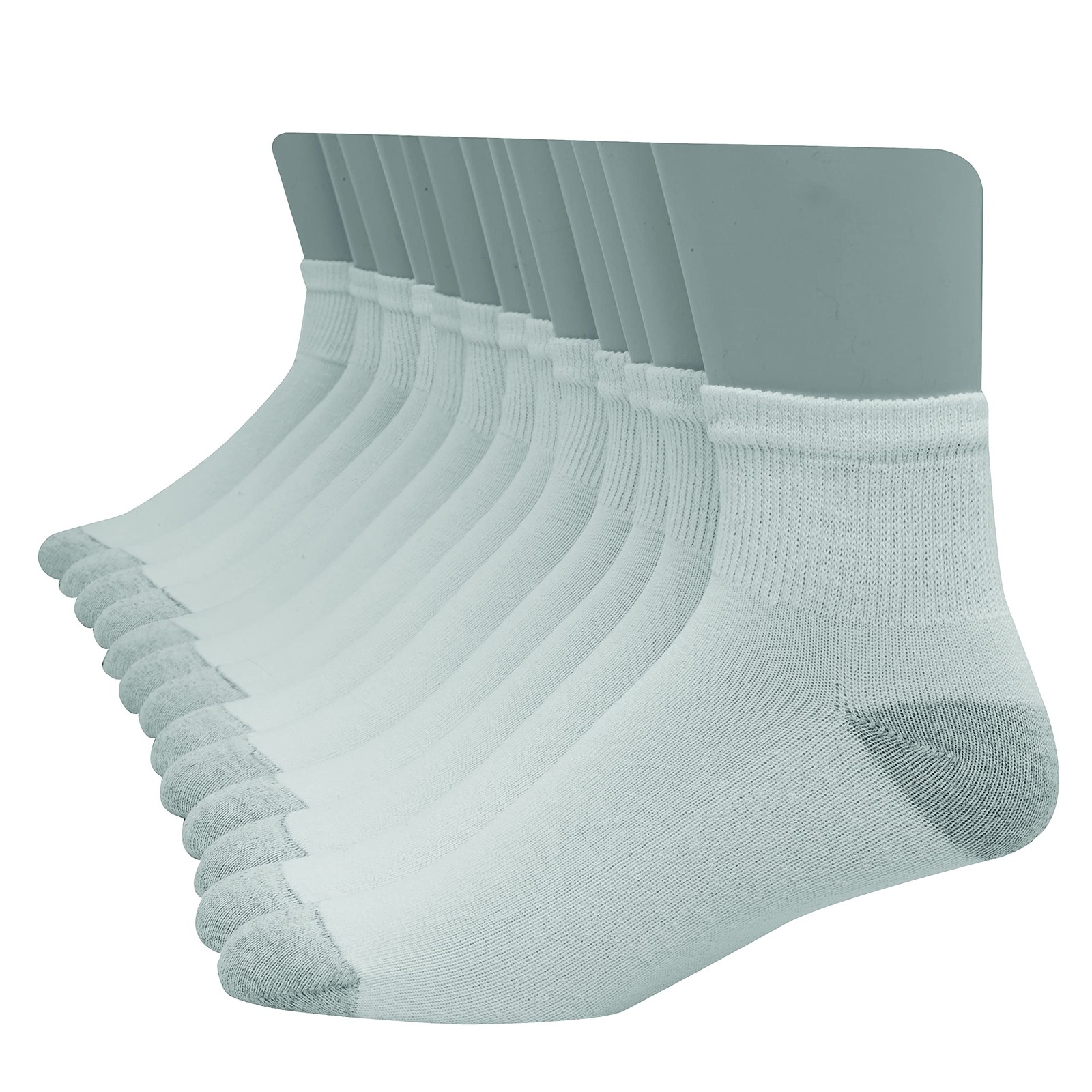 Hanes Ultimate mens Freshiq Cool Comfort Ankle Socks 12-pair 6-12 4990₽