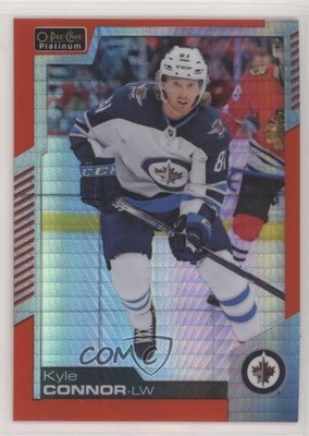 2020-21 O-Pee-Chee Platinum Red Prism 112/199 Kyle Connor #38 0i6