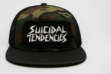 Suicidal Tendencies Hat, Removable Metal Patch, Snapback