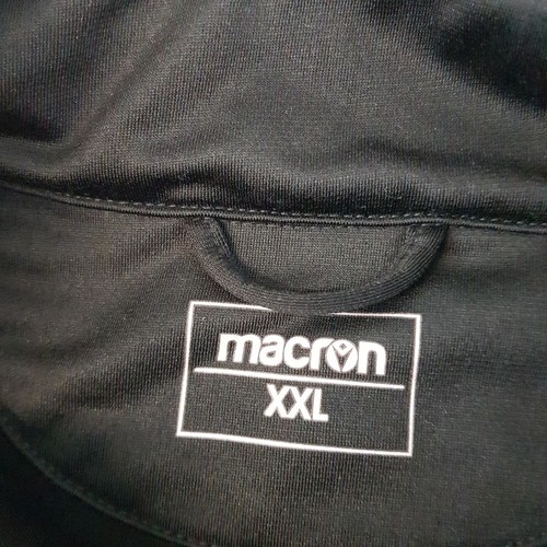 Arbroath Mens 1/4 Zip Top 2XL XXL Grey Black Macron Football Training Scotland - Picture 3 of 9