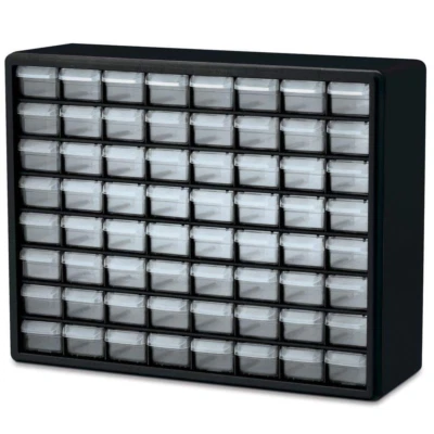 Akro-Mils 64 Drawer 10164 Plastic Parts Storage Hardware and Craft Cabinet New