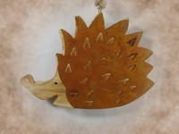 "DekohäNger\"Igel Metall/Rost-Stachelkleid\"16Cm*Shabby*Landhaus Holz Deko HäNger"