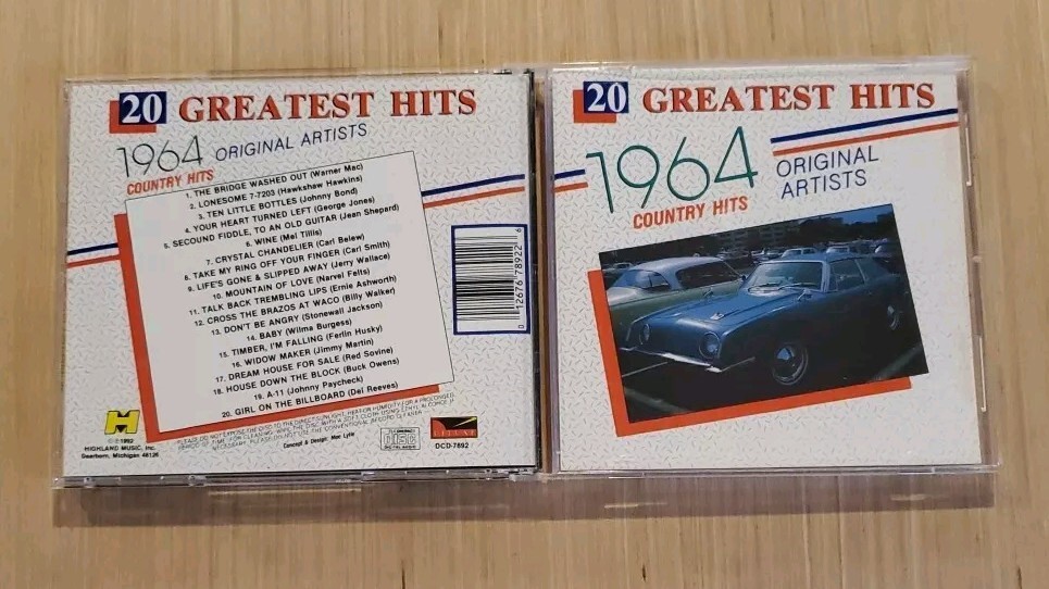 20 Greatest Hits 1964 Country Hits CD Various Original Artists