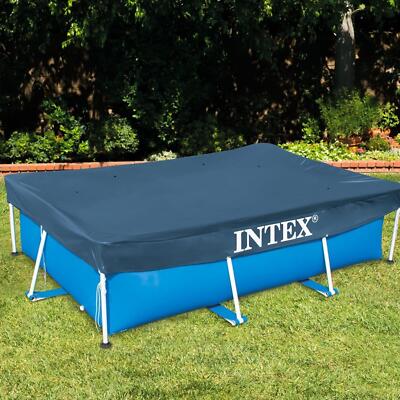 Intex 28038 Abdeckplane Pool Abdeckung 300x200 cm Rechteckig Überhang 20cm