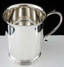 Sterling Silver 1 Pint Tankard, Sheffield 1972, Cooper Brothers & Sons Ltd