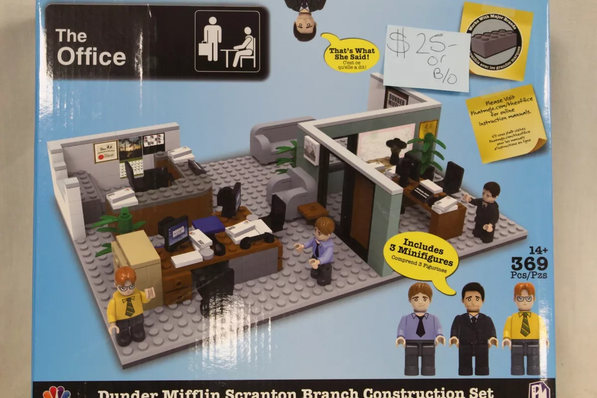 New DUNDER MIFFLIN Scranton Branch CONSTRUCTION SET Phatmojo THE OFFICE  Figures