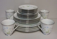 Noritake SWEET VIOLETS 20 Piece Set FOUR PLACE SETTINGS More Here NEW IN BOX