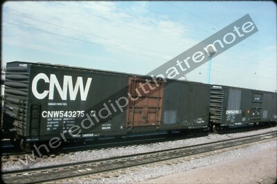Original Slide Chicago & Northwestern CNW 543275 Boxcar Proviso ILL 4-95 (4L) (U