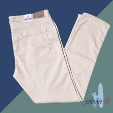 Pantalones elásticos cómodos de cinco bolsillos Johnnie-O JMPA1710 (terry) Stone R $178 nuevos con etiquetas