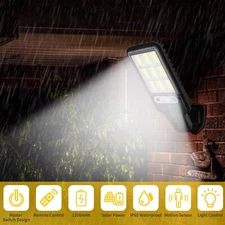 Ultra Bright Commercial Solar Street Light - LED Road Area Lighting High Power