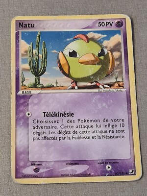 Pokemon Karte Französisch Natu 63/115 Ex Hidden Force 