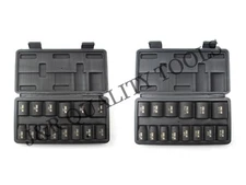 28pc Shallow Impact Socket Set 1/2" inch Drive Metric & SAE  Automotive Mechanic