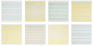 AGNES MARTIN TEN LITHOGRAPHS ON VELLUM FRAMED Set Circa 2000 Pace NYC Portfolio