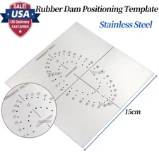 Dental Stainless Steel Rubber Dam Punch Positioning Template Perforated Board
